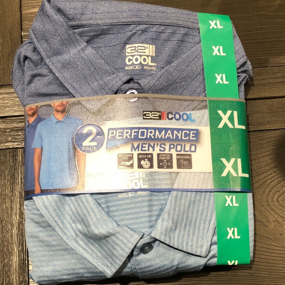 32 Degrees Performance Men's Polo - 2-Pack XL